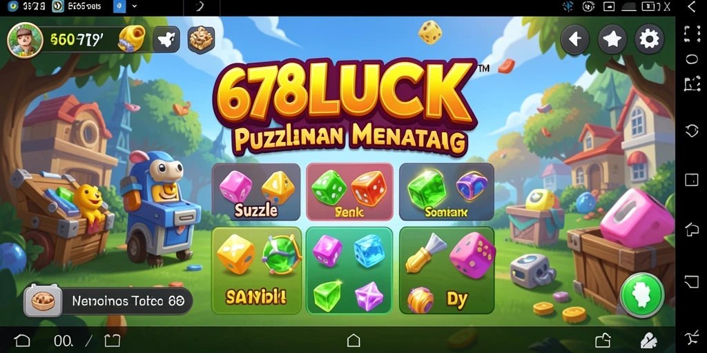 Screenshot gameplay 678LUCK menampilkan tantangan Puzzle yang menarik.
