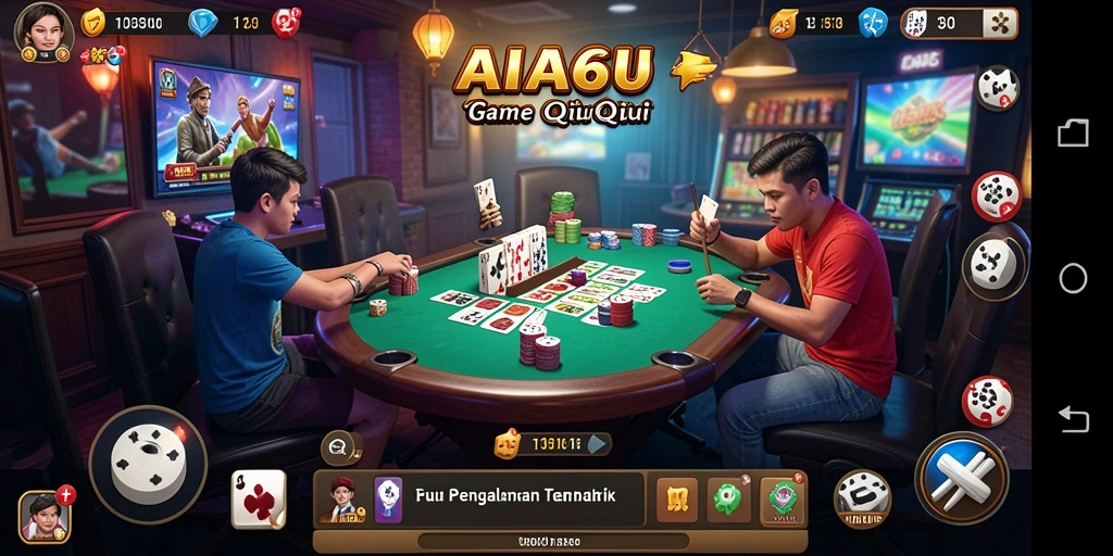 Tampilan gameplay QiuQiu dalam AIFA66 yang menarik dan seru.