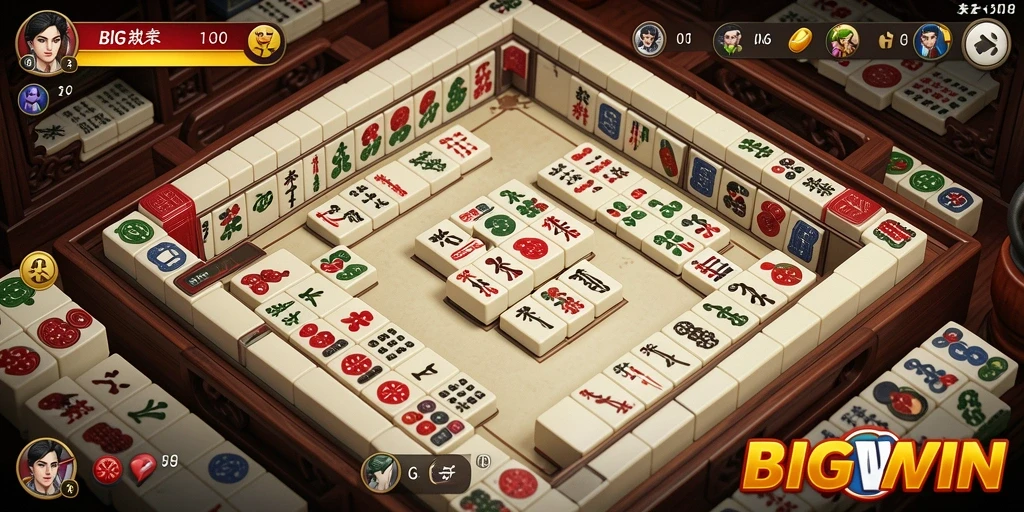 Tangkapan layar gameplay Mahjong yang intens dan menarik.