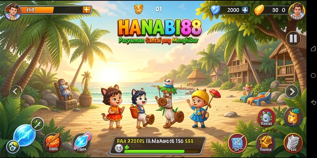 Screenshot utama <strong>HANABI88</strong> menampilkan gameplay yang menarik dan ceria.