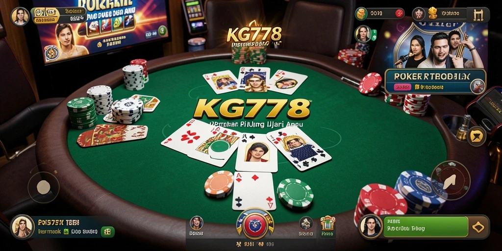 Tampilan screenshot <strong>KG778</strong> menampilkan keseruan bermain Poker secara langsung.
