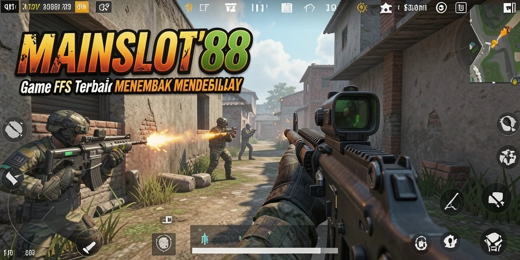 Tampilan gameplay mendebarkan di MAINSLOT88 dalam laga tembak-menembak intens.