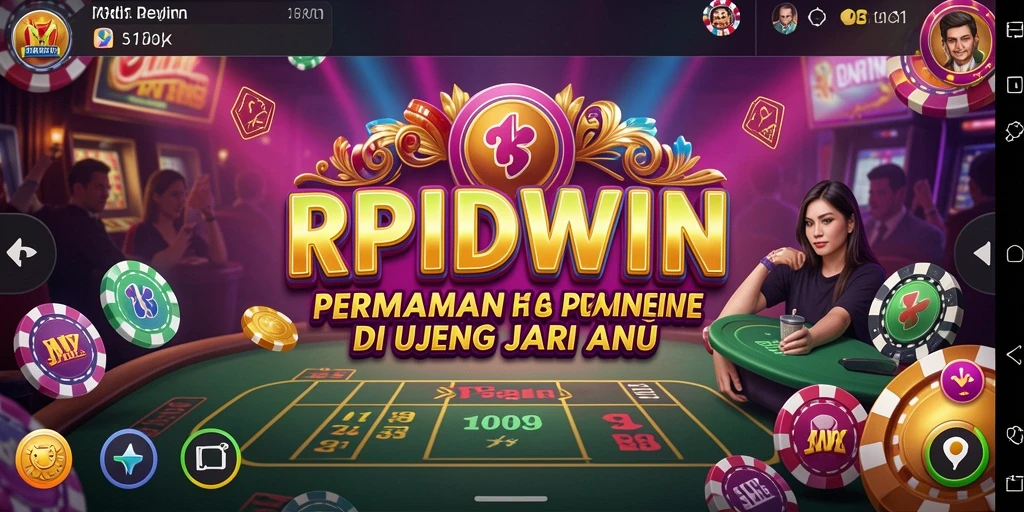 Tampilan gameplay RPIDWIN dengan berbagai pilihan permainan kasino.