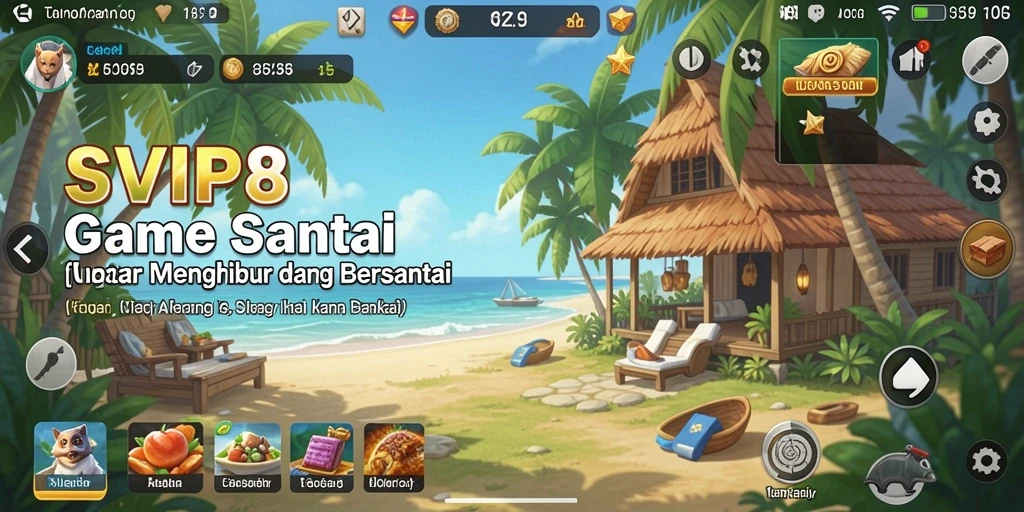 Tangkapan layar gameplay SVIP8 dengan aksi seru dan penuh warna.