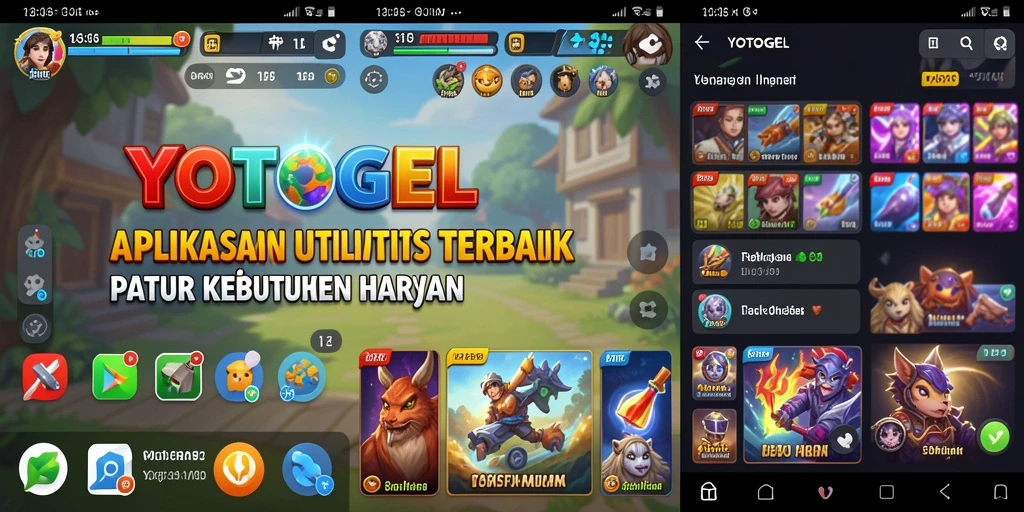 Tampilan antarmuka YOTOGEL yang menarik dan mudah digunakan.