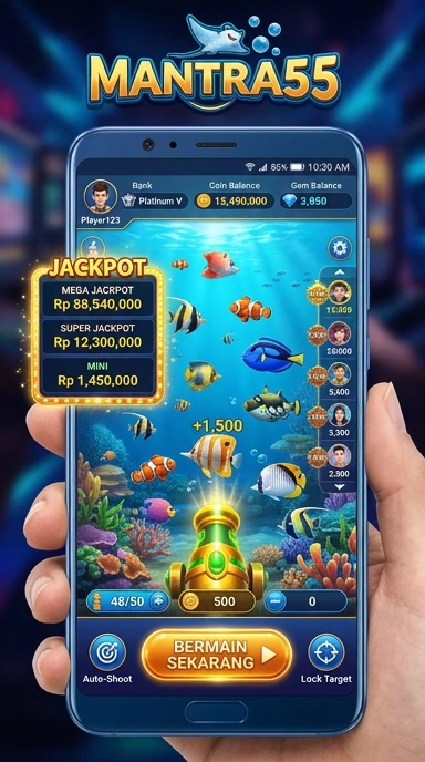 Navigasi sederhana dan intuitif di aplikasi mantra55.
